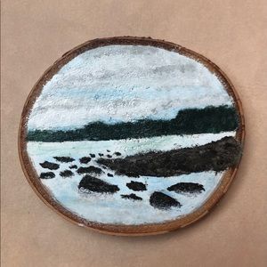 Down By The River Acrylic Painting on wood